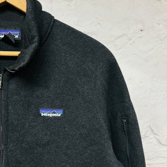 Patagonia Mens Black Long Sleeve Better Sweater Fleece Full-Zip Jacket Medium - Picture 2 of 12